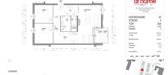 Квартира с 3 комнатами в Веринг, Австрия № 142783 12