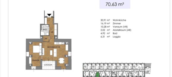 2-Zimmer Wohnung in Bruck an der Leitha, Austria, Nr. 87808 33
