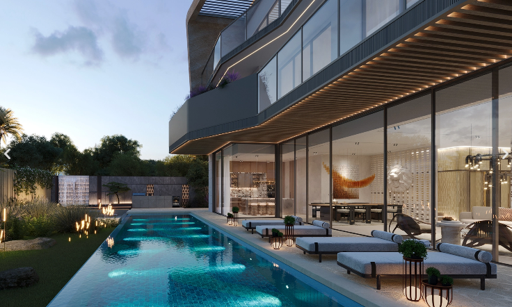 Вилла с 5 комнатами в Дубай, ОАЭ № 97724