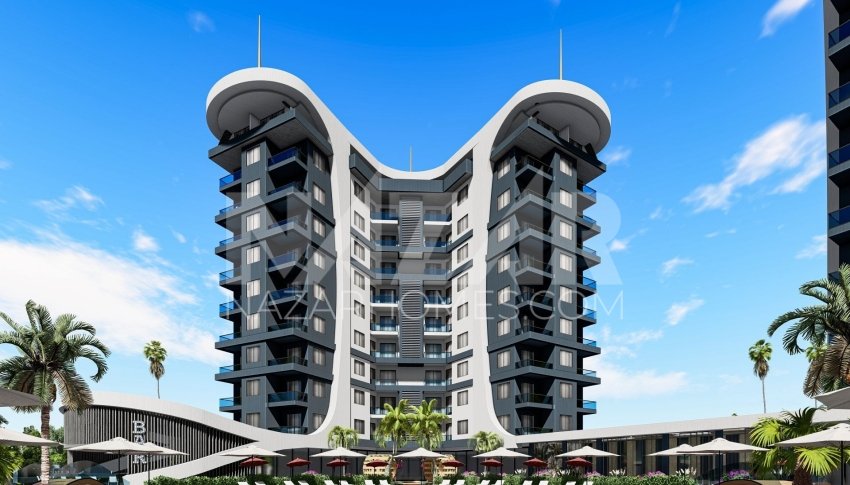 Apartment 1+1 in Alanya, Turkey No. 14401