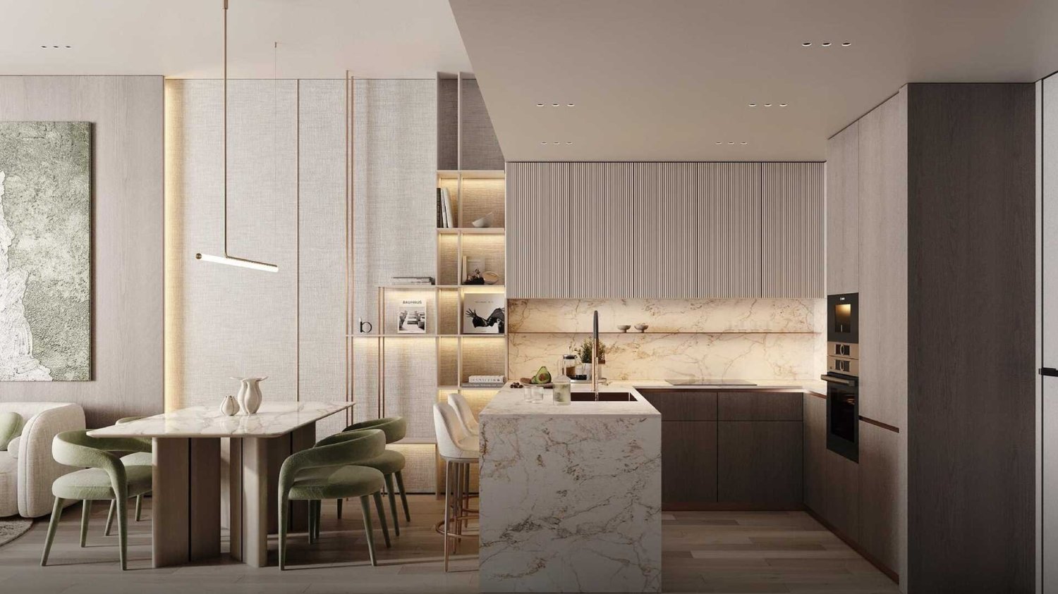 Квартира с 1 спальней в Cove Edition 3, Dubai Land, ОАЭ № 63696