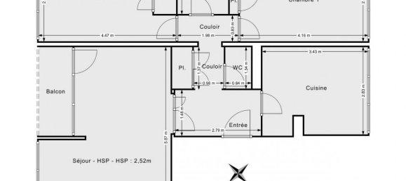 Apartamento T2 em Pontoise, France N.º 181622 8