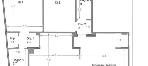 3 rooms Apartment in Bergamo, Italy No. 229999 21