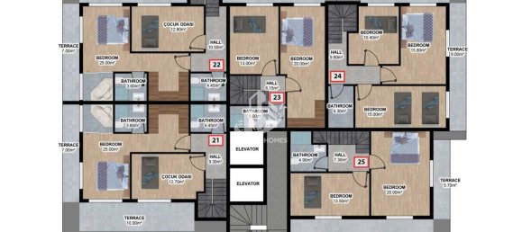 Penthouse 1+1 in Alanya, Turkey No. 4854 12