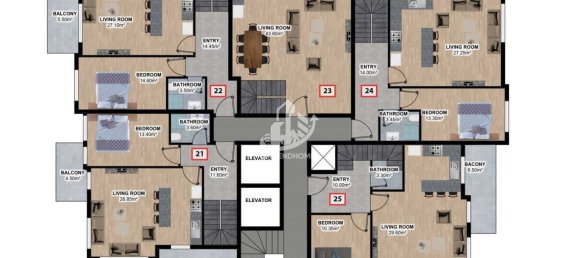 Penthouse 1+1 in Alanya, Turkey No. 4854 13