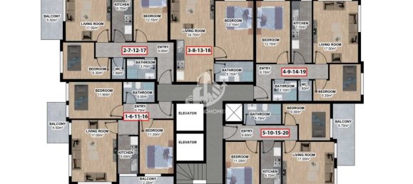 Penthouse 1+1 in Alanya, Turkey No. 4854 14