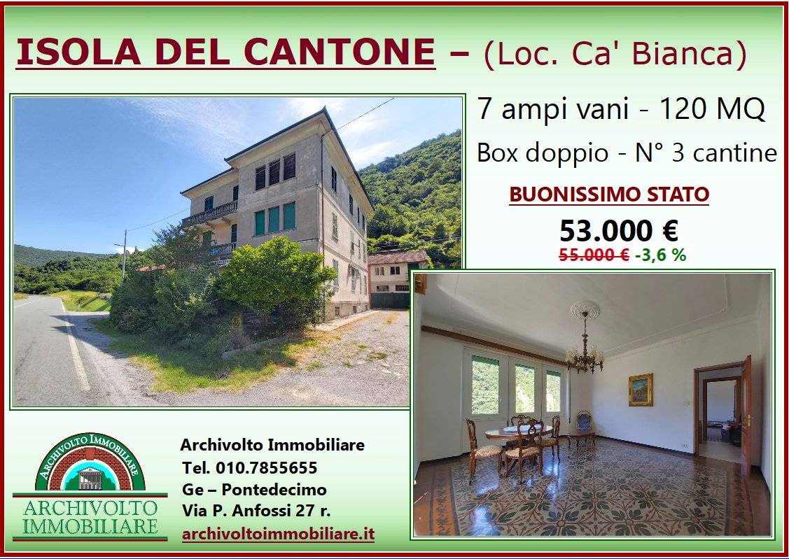 3 chambres Appartement à Isola del Cantone, Italy No. 74442