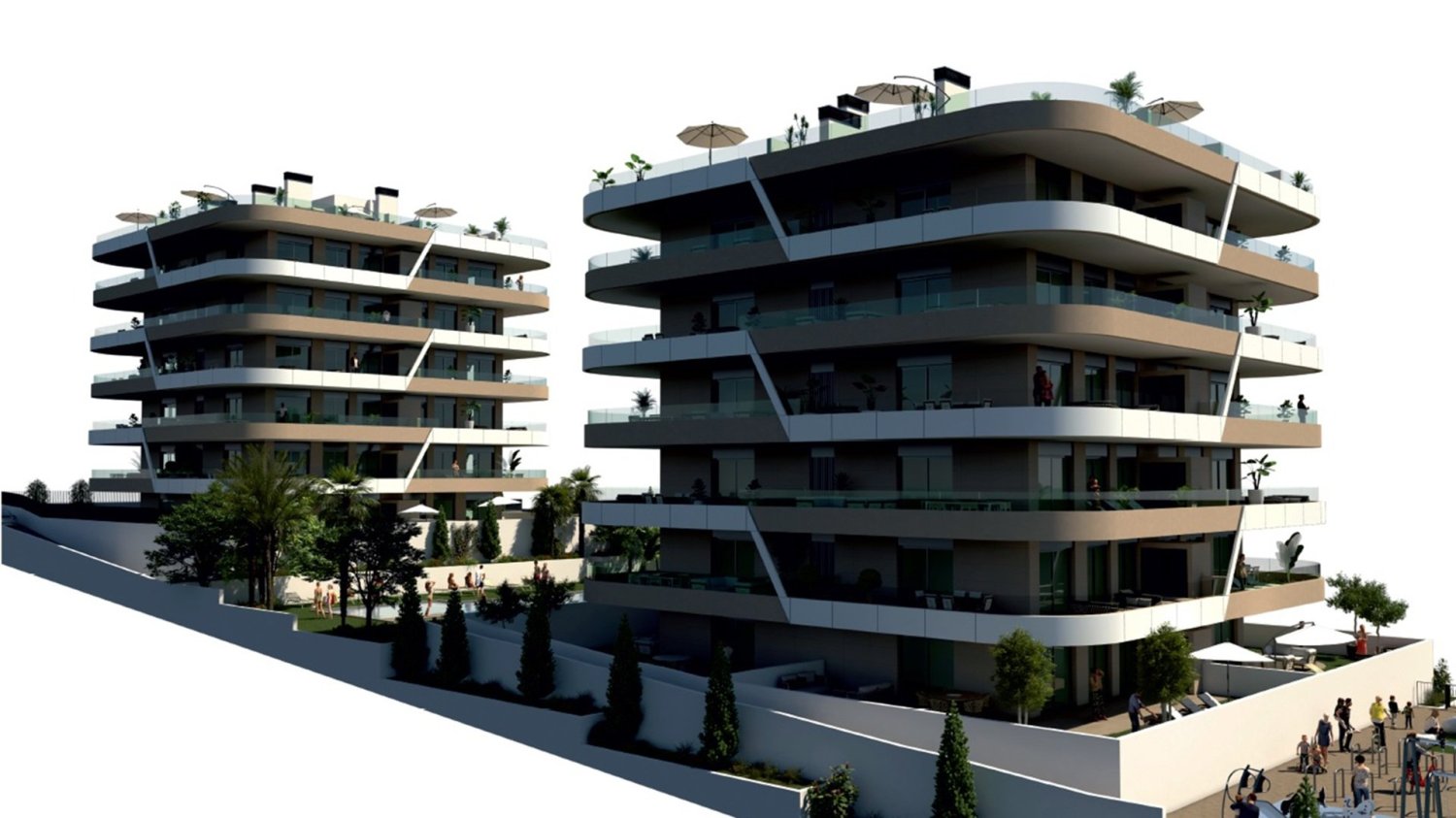 Apartamento de 2 dormitorios en Claudia II, Los Arenales Del Sol, Spain No. 15569