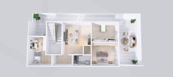 Квартира с 3 комнатами в Битритто, Италия № 34264 34