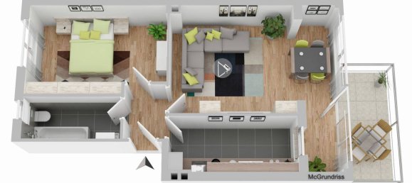 2 rooms Apartment in Freiburg im Breisgau, Germany No. 371187 14