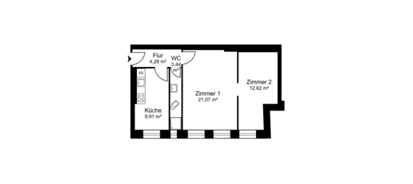 1 chambre Appartement à Mariendorf, Germany No. 51291 18