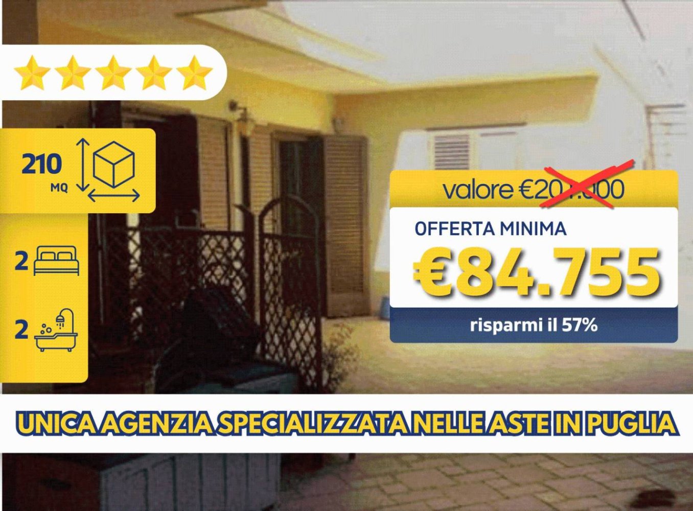 2 chambres Appartement à Vernole, Italy No. 187665