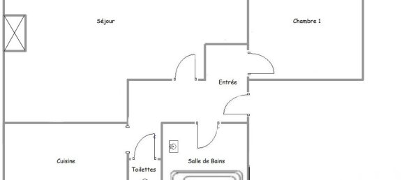 Apartamento de 1 dormitorio en Dreux, France No. 226069 9
