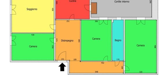 Квартира с 4 комнатами в Бари, Италия № 31272 25