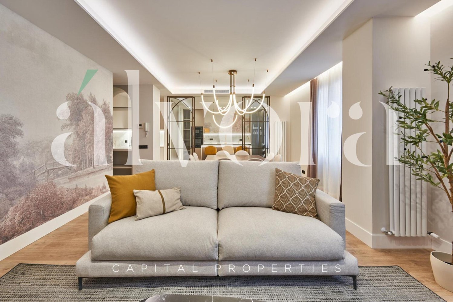 Квартира с 3 спальнями в Мадрид, Испания № 127933