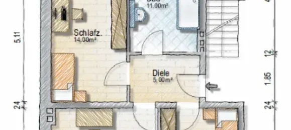 4 rooms Duplex in Lower Saxony, Germany No. 282714 20