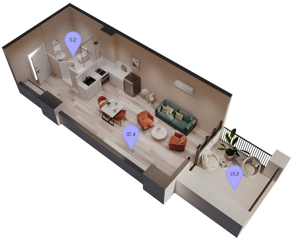 Studio in Tbilisi, Georgia No. 603