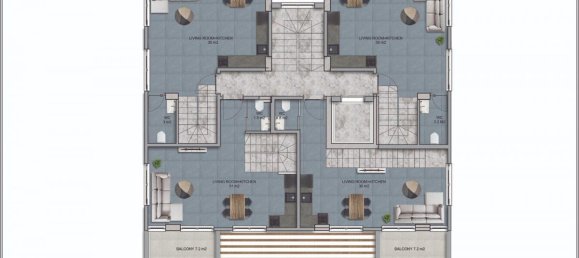 3 rooms Penthouse in Alanya, Turkey No. 14817 4