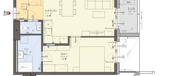 2-salle Appartement à Leopoldstadt, Austria No. 26283 11