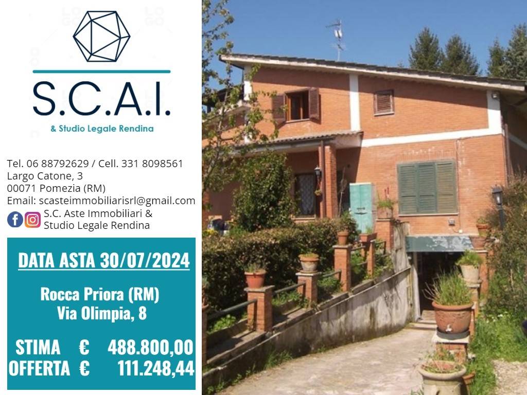 4 bedrooms Villa in Rocca Priora, Italy No. 191904