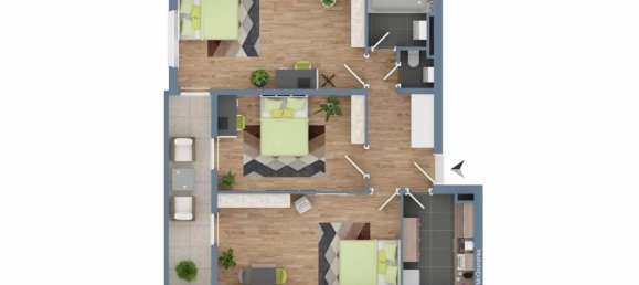 Apartamento de 3 divisões em Freiburg im Breisgau, Germany N.º 307473 15