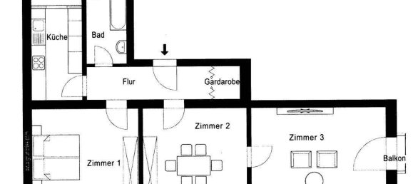 3غرفة شقة في Nuremberg, Germany رقم 358845 10