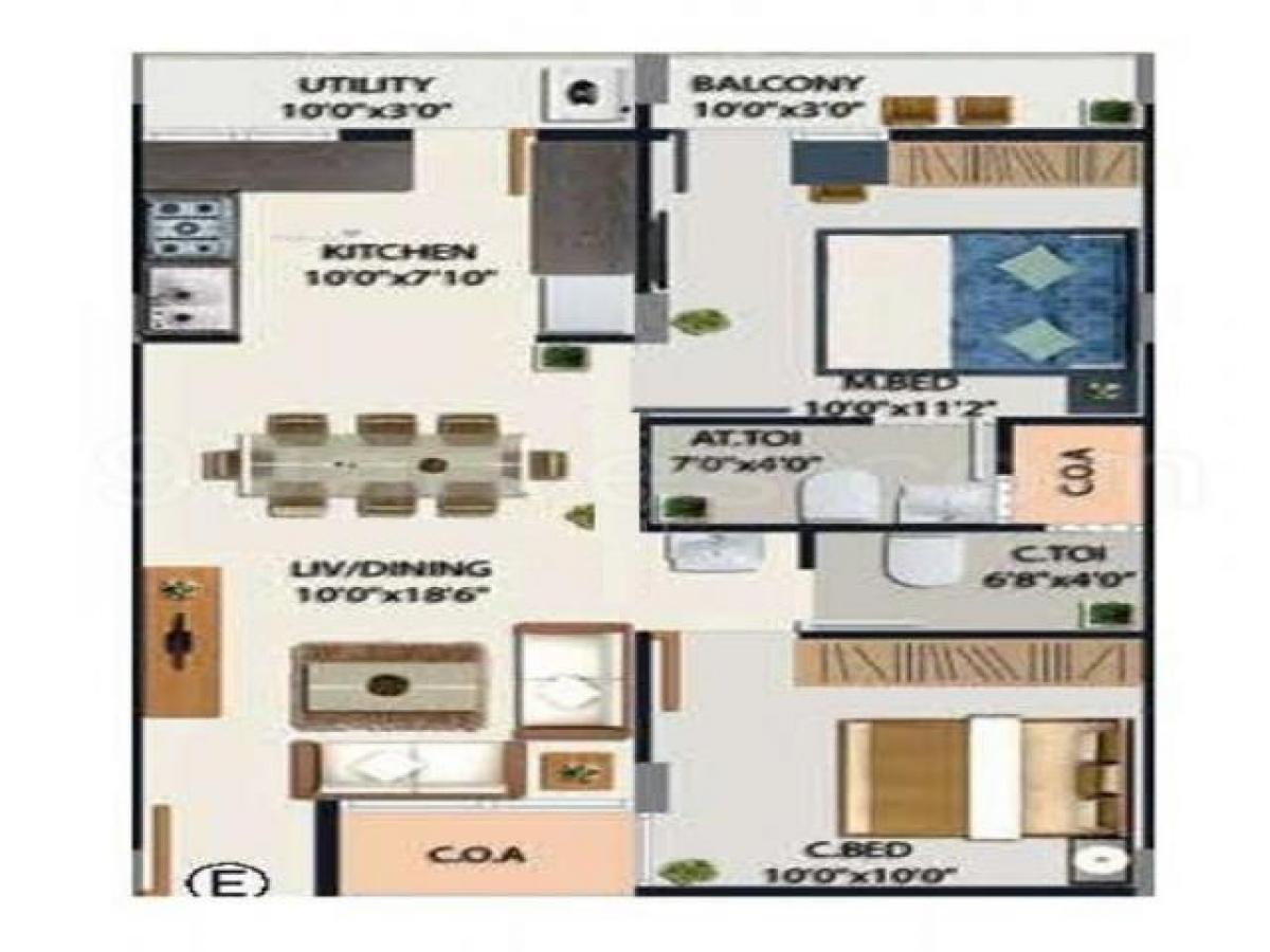 2 bedrooms House in Bangalore, India No. 55704