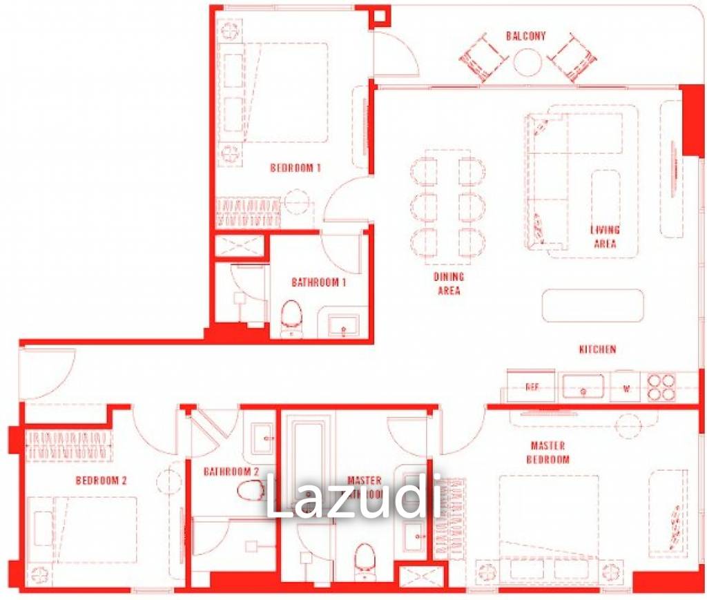 3 bedrooms Condo in Hua Hin, Thailand No. 13072