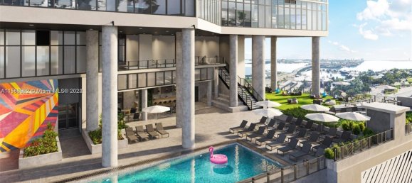 1 dormitorio adosado en venta en Miami, Miami-Dade, Florida, USA № 614655 5