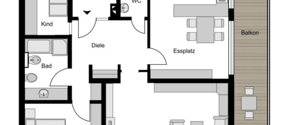 3-salle Penthouse à Herne, Germany No. 282629 14