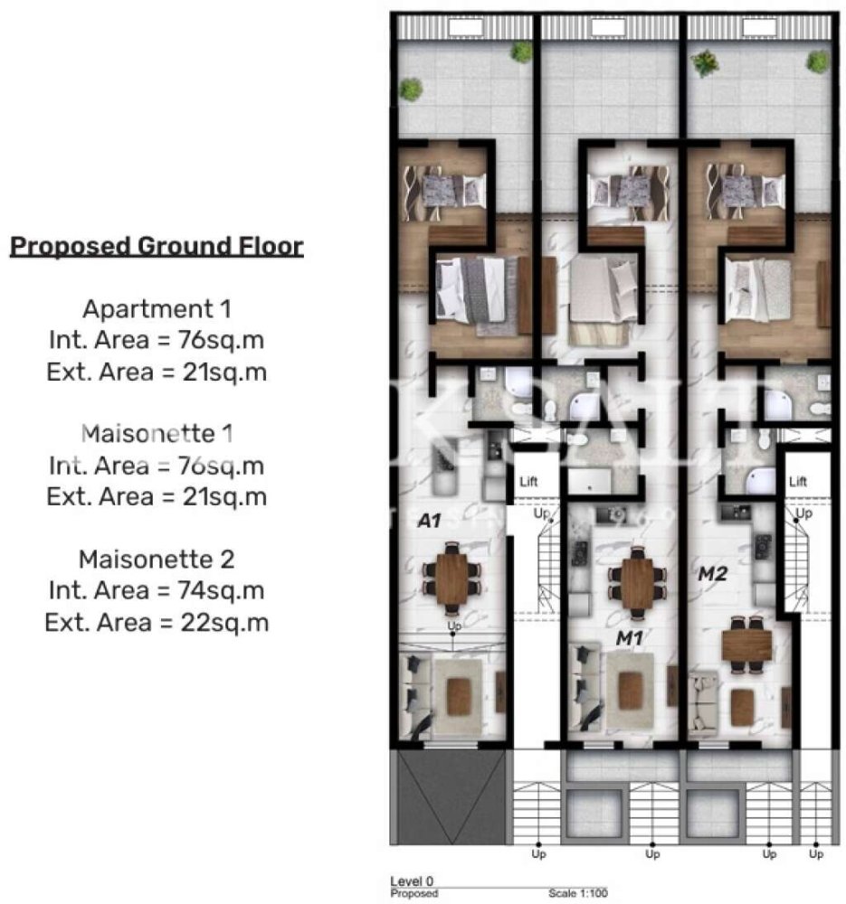 2 chambres Appartement à Saint Paul's Bay, Malta No. 1683