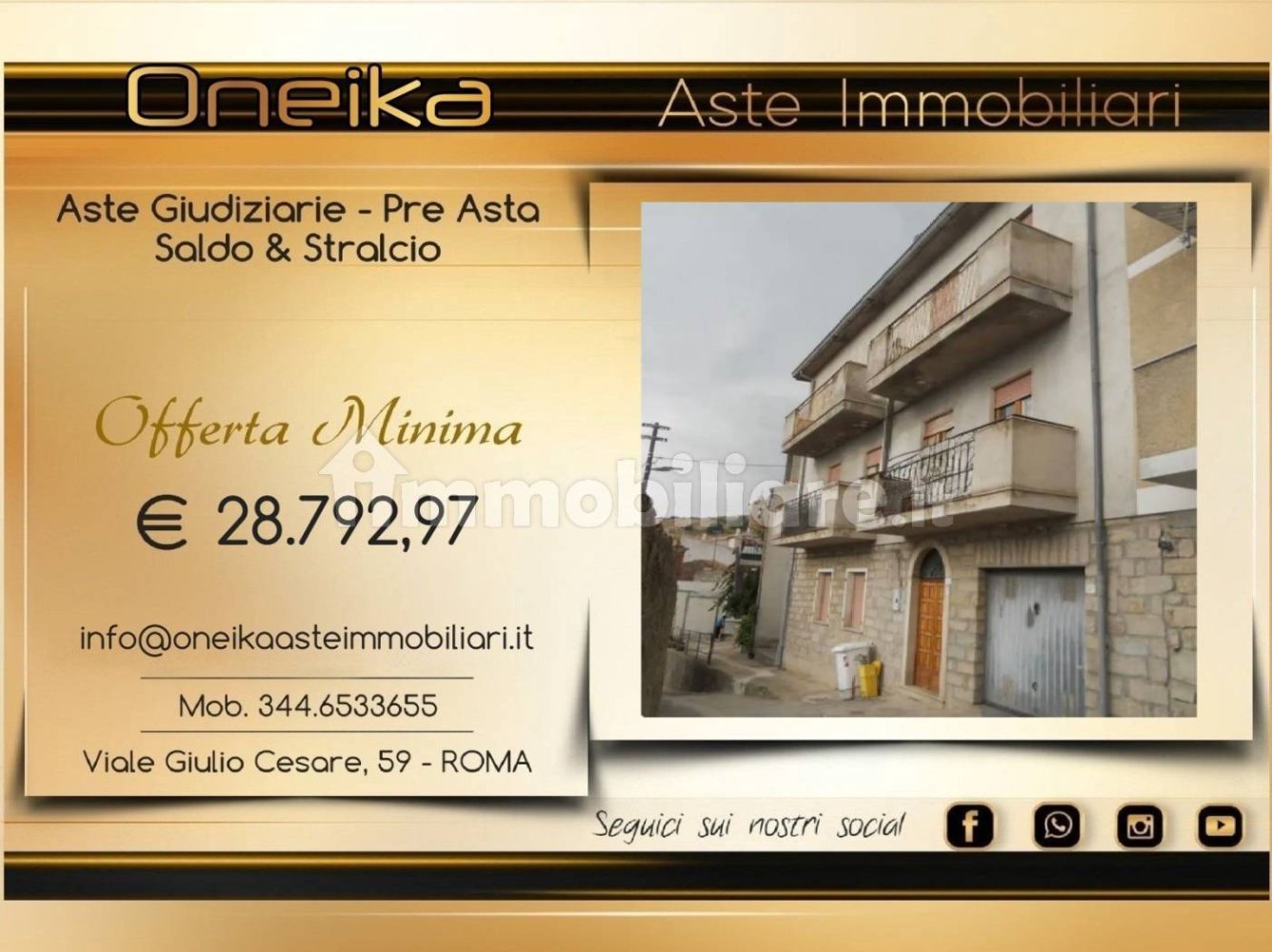 Квартира с 3 спальнями в Бортиджадас, Италия № 386649