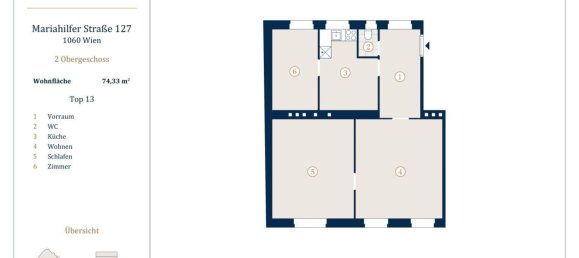 3-Zimmer Wohnung in Mariahilf, Austria, Nr. 126590 9