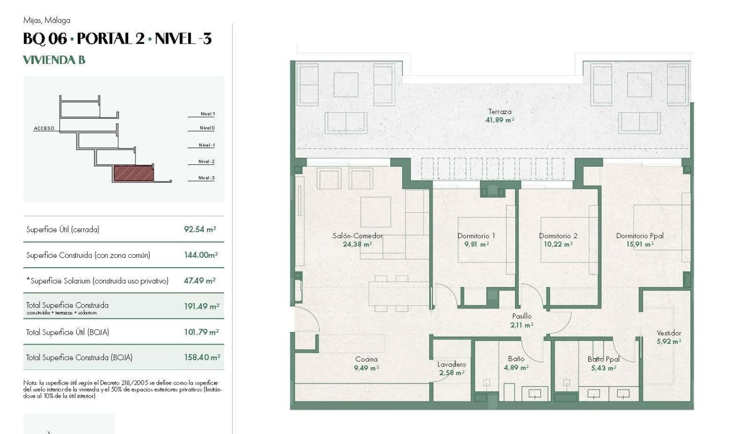3 Schlafzimmer Wohnung in Mijas, Spain, Nr. 166194