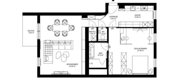 Apartamento de 2 divisões em Simmering, Austria N.º 131211 24