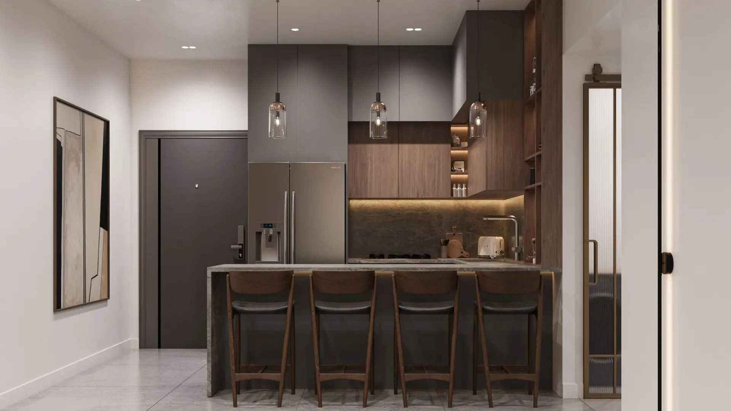 Квартира с 1 спальней в Uptown Muscat,  № 1818