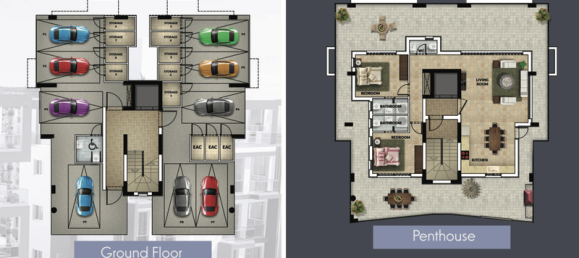 2 Schlafzimmer Penthouse in Kato Polemidia, Cyprus, Nr. 13315 3