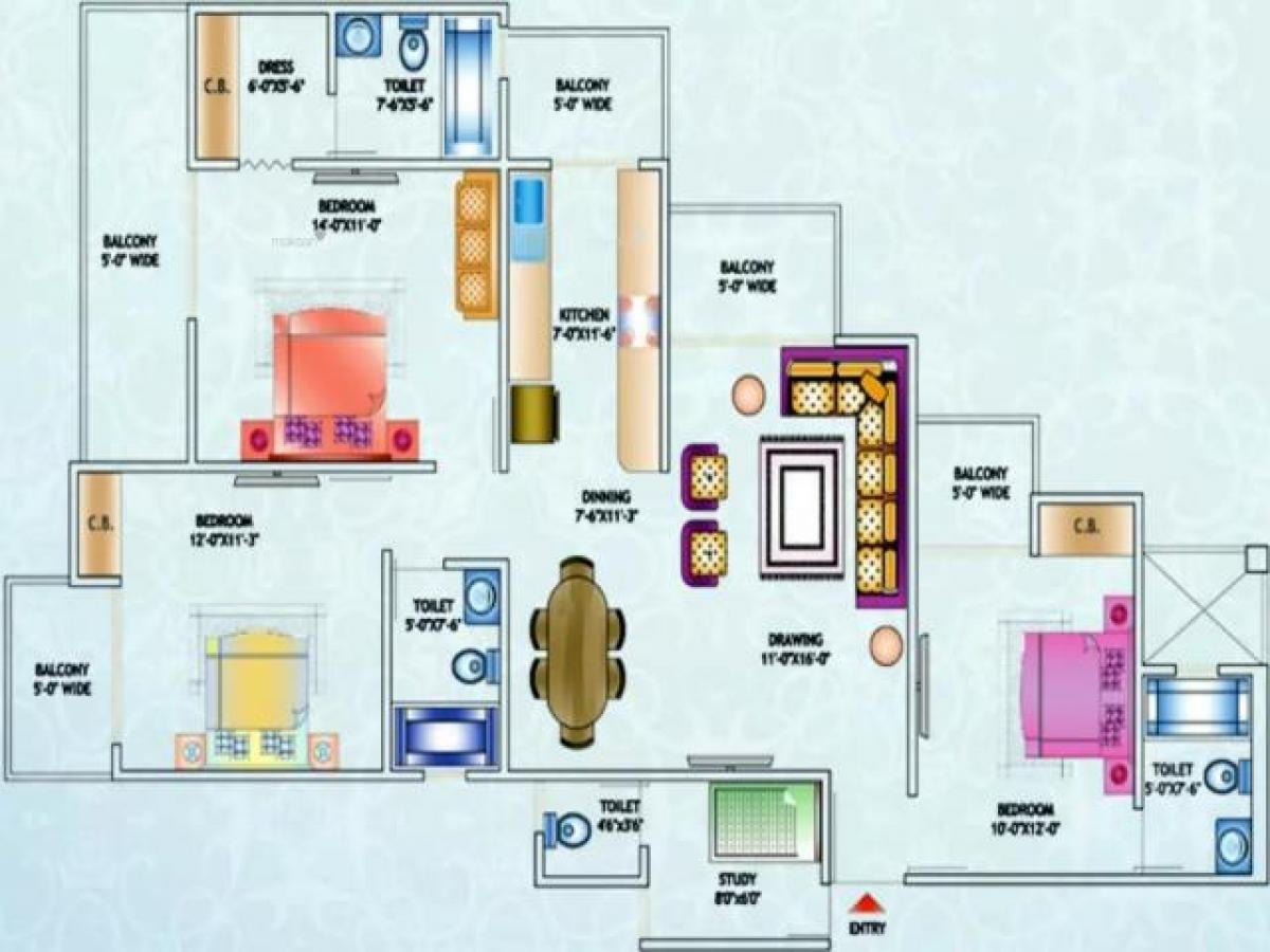 3 Schlafzimmer Haus in Noida, India, Nr. 67541