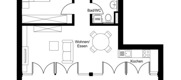 2 rooms Apartment in Dornbirn, Austria No. 233730 2