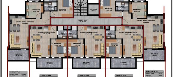 2 rooms Apartment in Tosmur, Turkey No. 10013 19