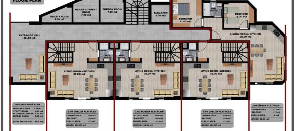 2 rooms Apartment in Tosmur, Turkey No. 10013 17