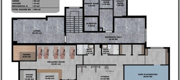 2 rooms Apartment in Tosmur, Turkey No. 10013 24