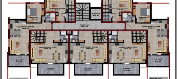 2 rooms Apartment in Tosmur, Turkey No. 10013 22