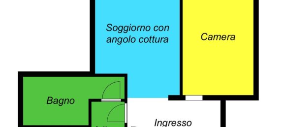 2-Zimmer Wohnung in Bologna, Italy, Nr. 15818 2