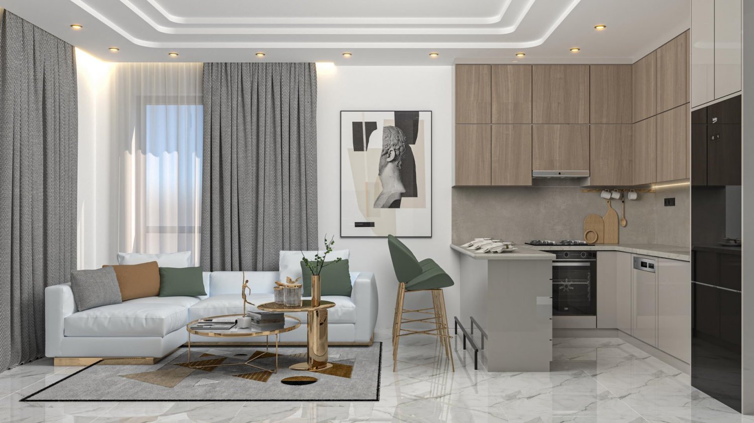 Appartement 1+1 à MMT Towers, Payallar, Turkey No. 39457