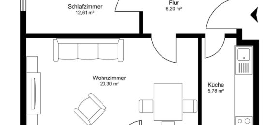 2-Zimmer Wohnung in München, Germany, Nr. 262090 10