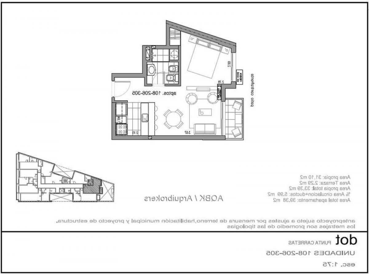 Studio in Montevideo, Uruguay, Nr. 8988