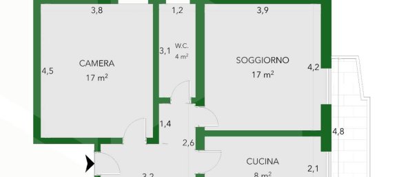 3 rooms Apartment in Casalecchio di Reno, Italy No. 228954 2