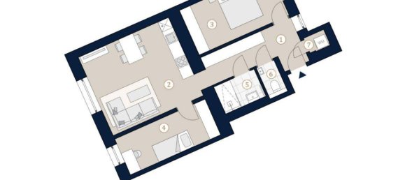 3 rooms Apartment in Vienna, Austria No. 15112 7