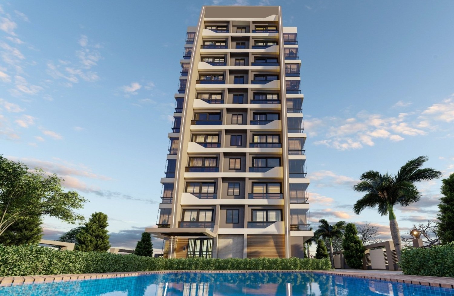 Wohnung 2+1 in Mersin, Turkey, Nr. 30791